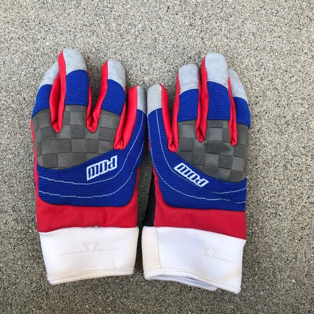 POW GLOVES Winter Gloves XS Men's Nylon Blend Blue Grey